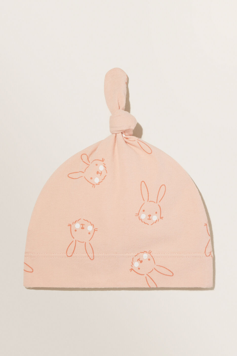 Bunny Knot Hat  Rosehip