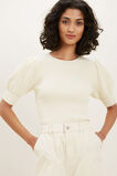 Boucle Knit Top  French Beige  hi-res
