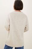 Relaxed Knit Cardi  Fossil Marle  hi-res