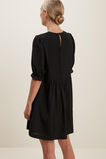 Check Pleat Mini Dress  Black  hi-res