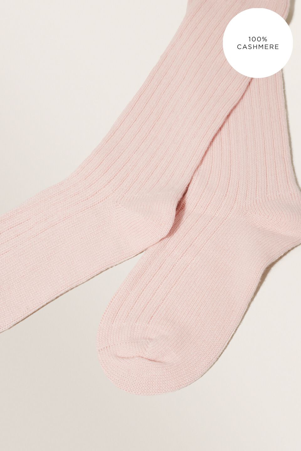 Cashmere Lounge Socks  Ash Pink