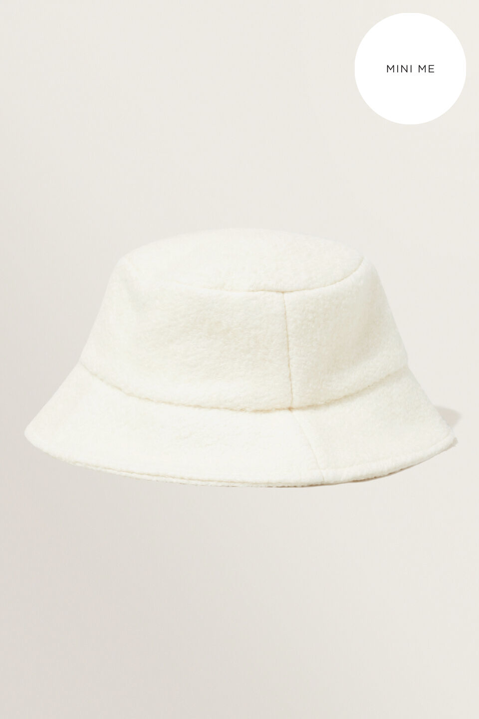Shearling Bucket Hat  Cream