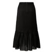 Self Stripe Longline Frill Skirt    hi-res