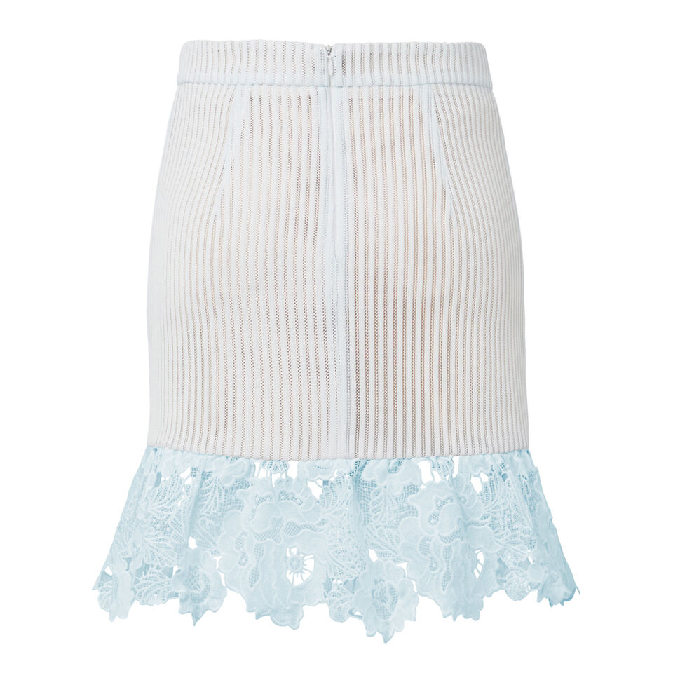 Lace Frill Flare Skirt  