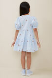 Embroidered Floral Midi Dress  Baby Blue  hi-res