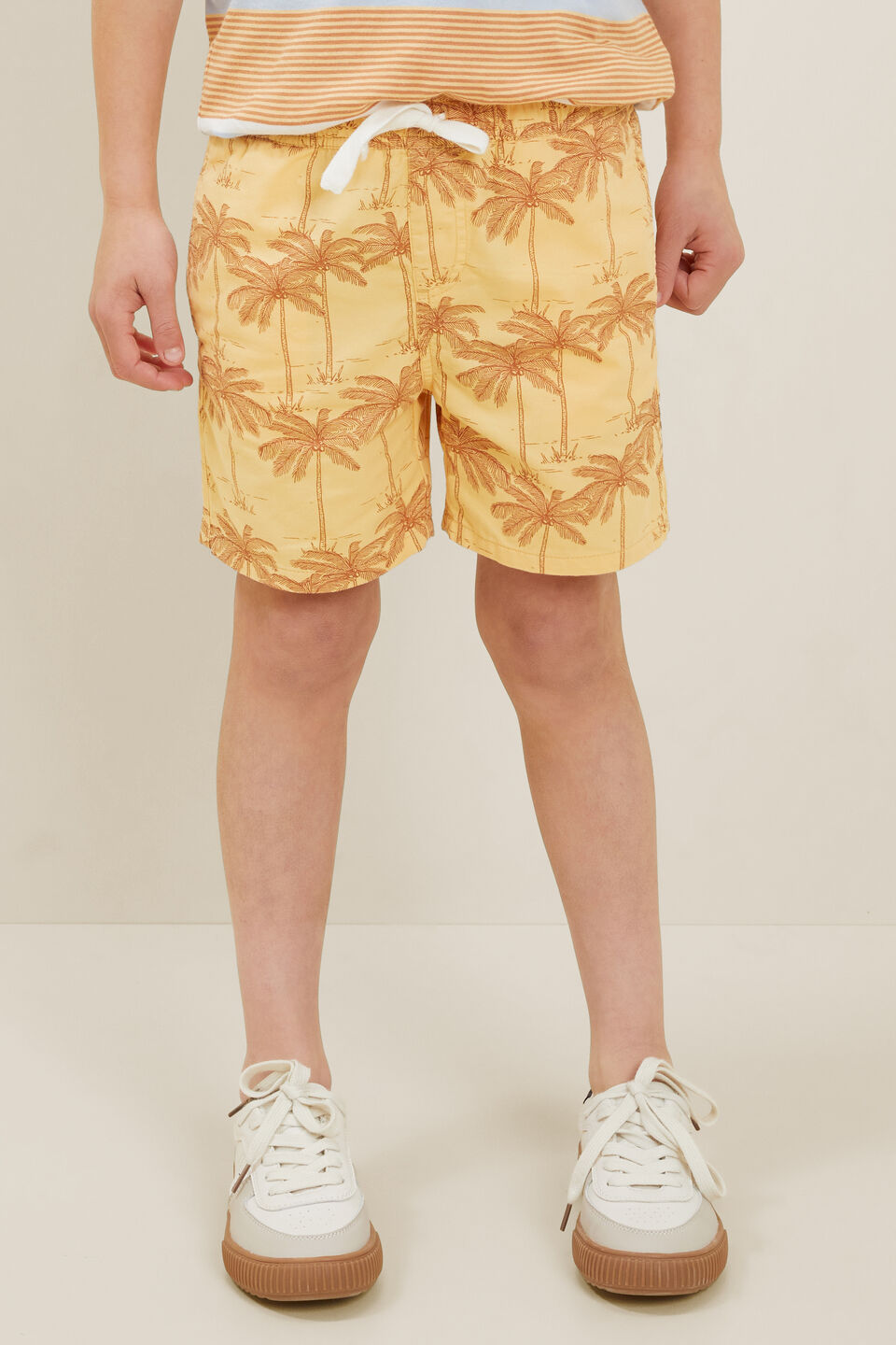 Palm Tree Shorts  Buttercup