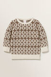 Knit Jacquard Sweater  Cream  hi-res