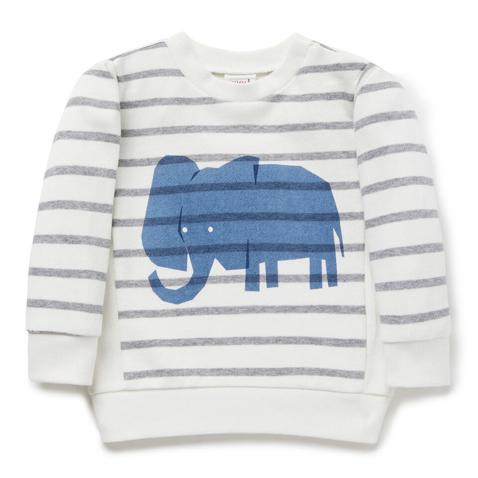 Elephant Stripe Sweater  