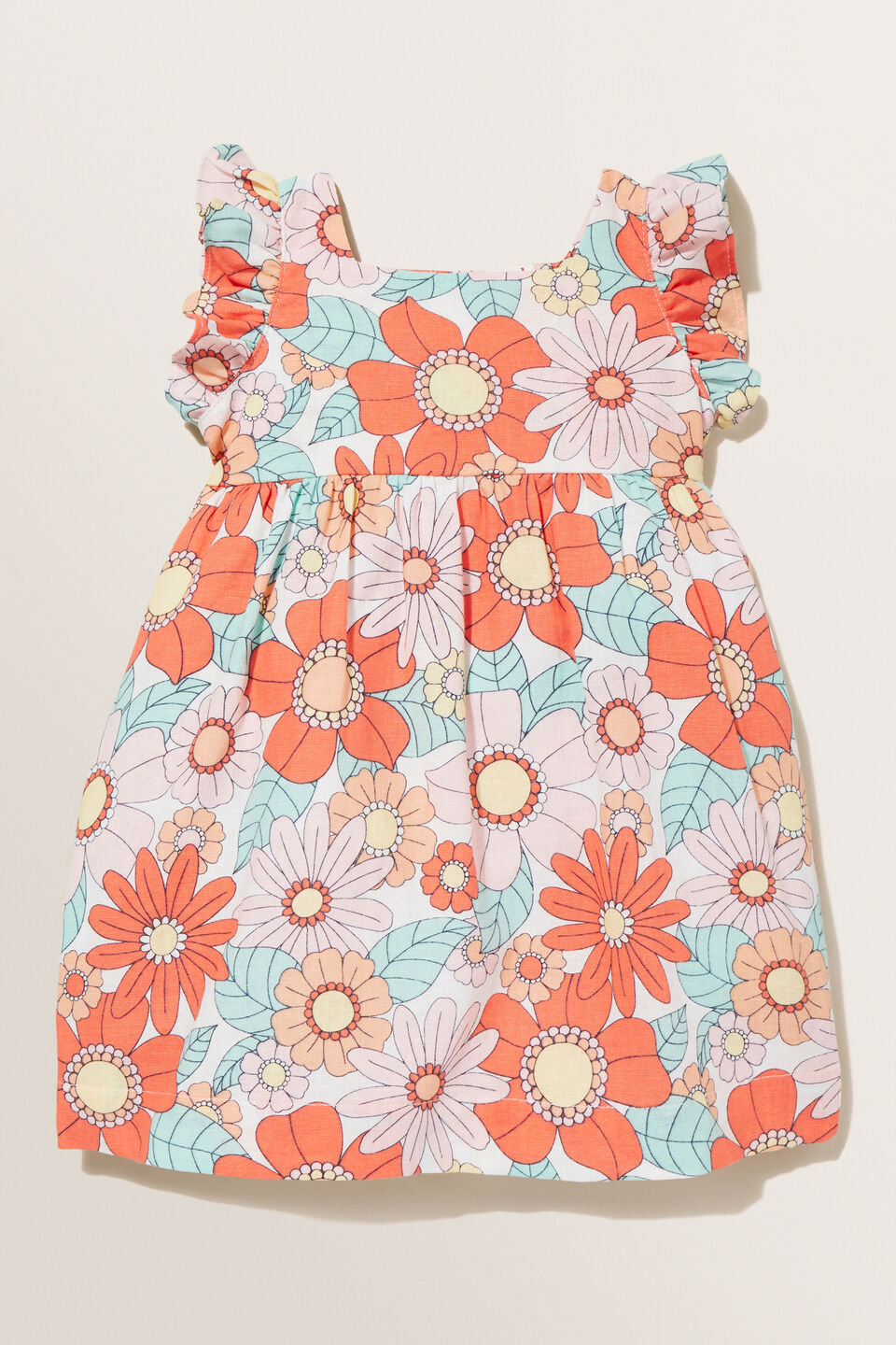 Linen Floral Dress  Clementine