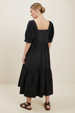 Poplin Pintuck Dress  Black  hi-res