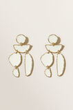 Enamelled Hanging Earrings  Gold French Vanilla  hi-res