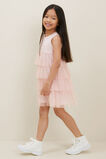Tulle Tiered Dress  Dusty Rose  hi-res