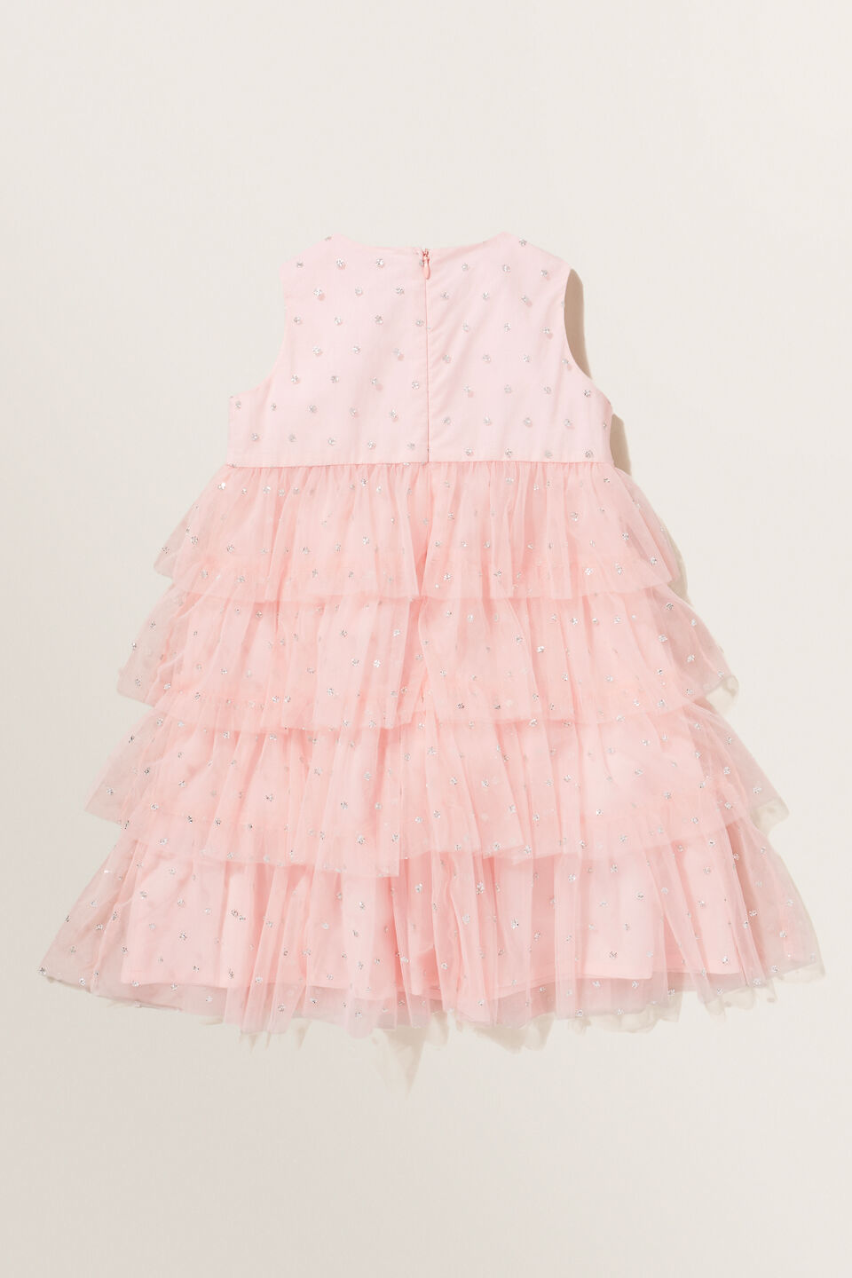 Tulle Tiered Dress  Dusty Rose