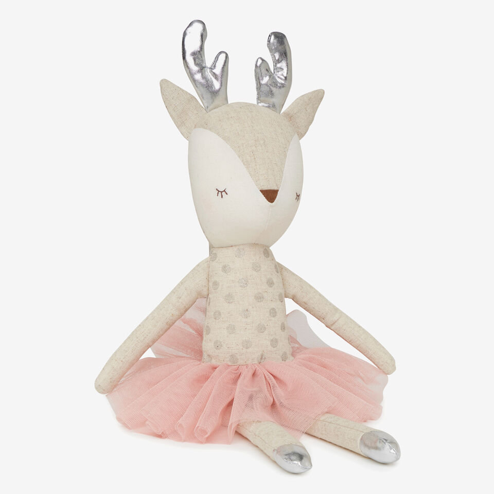 Linen Reindeer Doll  