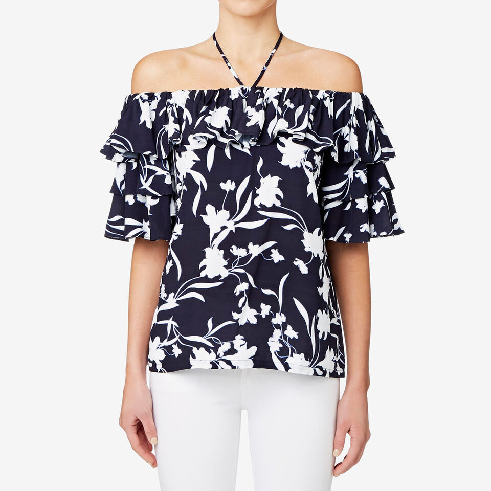 Ruffle Floral Top  