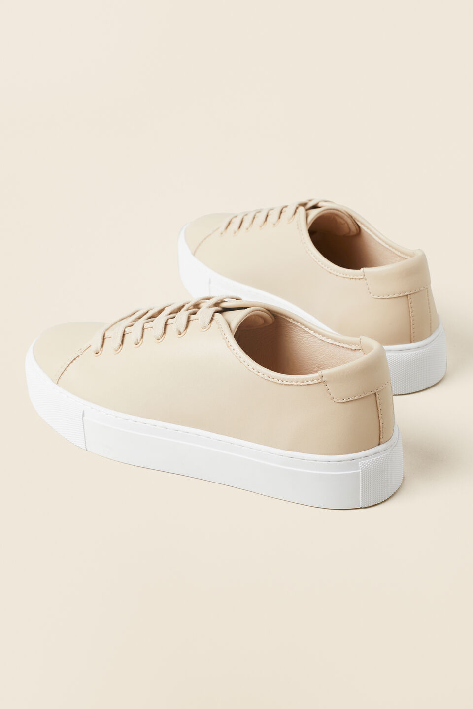 Holland Leather Sneaker  French Beige