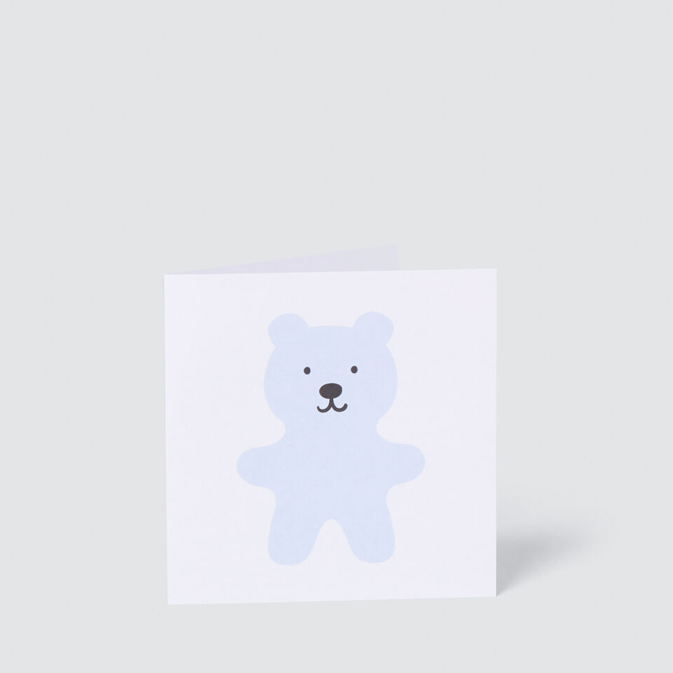 Blue Teddy Card  