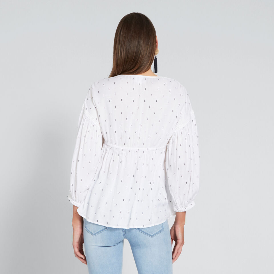 Lace Dobby Top  