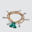 Metallic Tassel Bracelet  9  hi-res