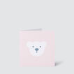 Small Pink Bear Card    hi-res