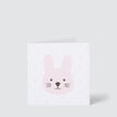 Small Pink Bunny Card    hi-res