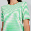 Round Neck Stripe Tee    hi-res