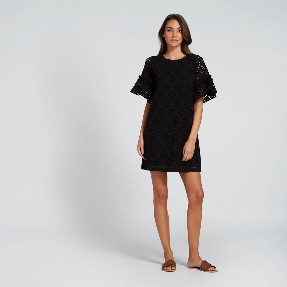 All-Over Broderie Dress  