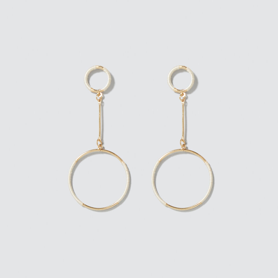 Wrapped Circle Earrings  