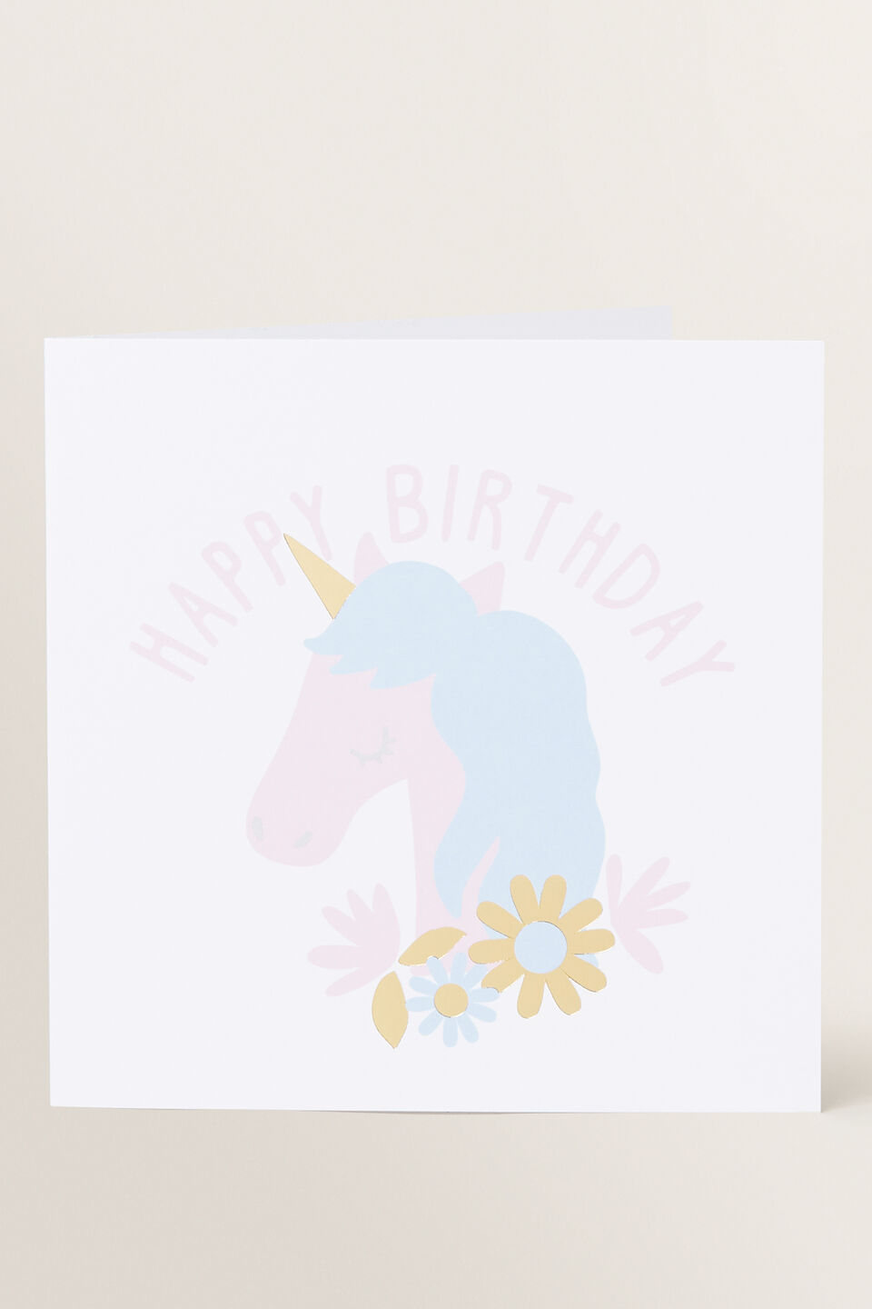 Large Unicorn Card  