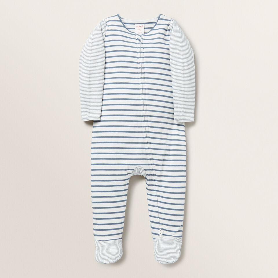 Multi Stripe Zip Suit - (Available in size 00000)  