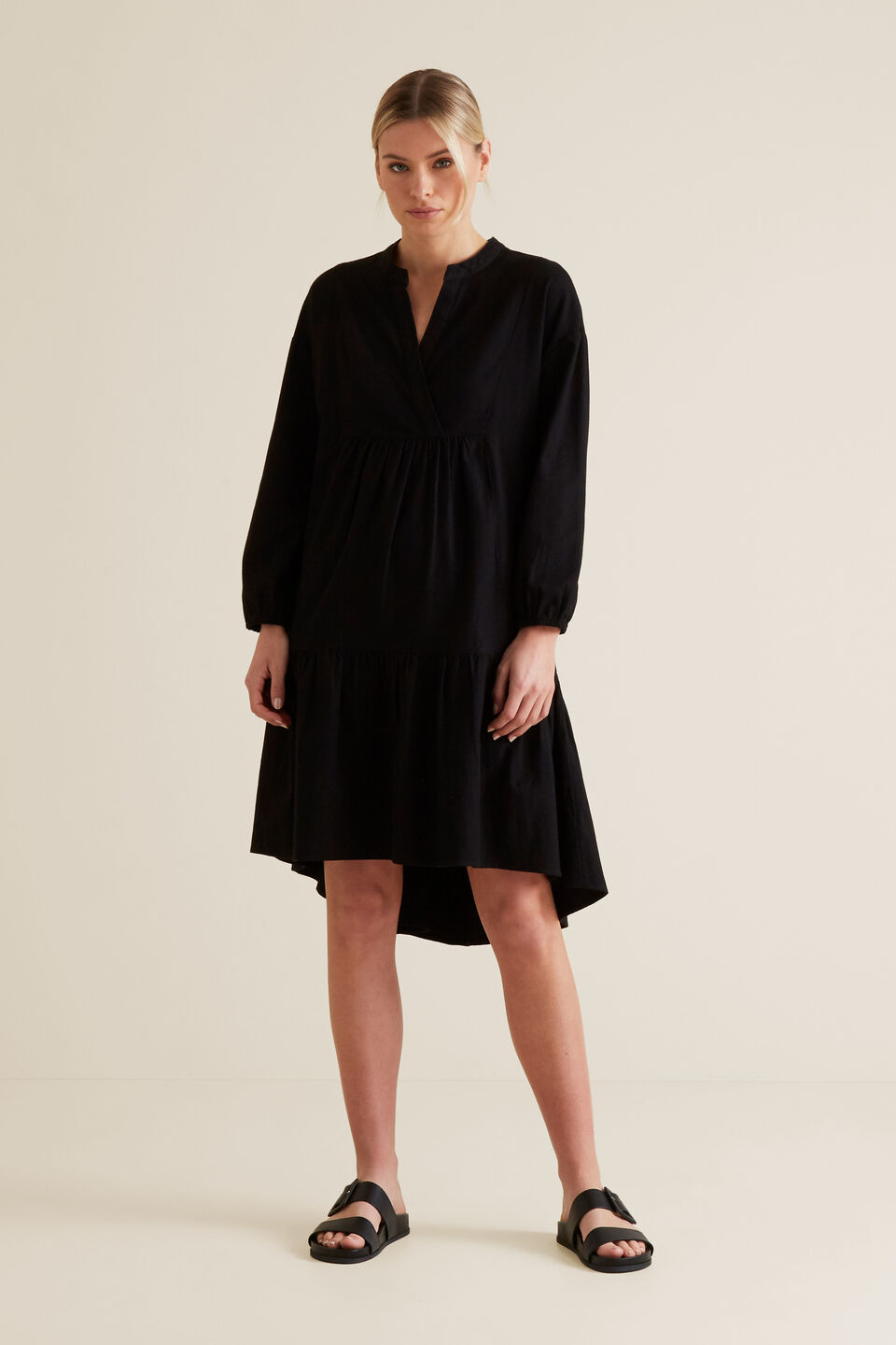 Relaxed Hi-Lo Dress  