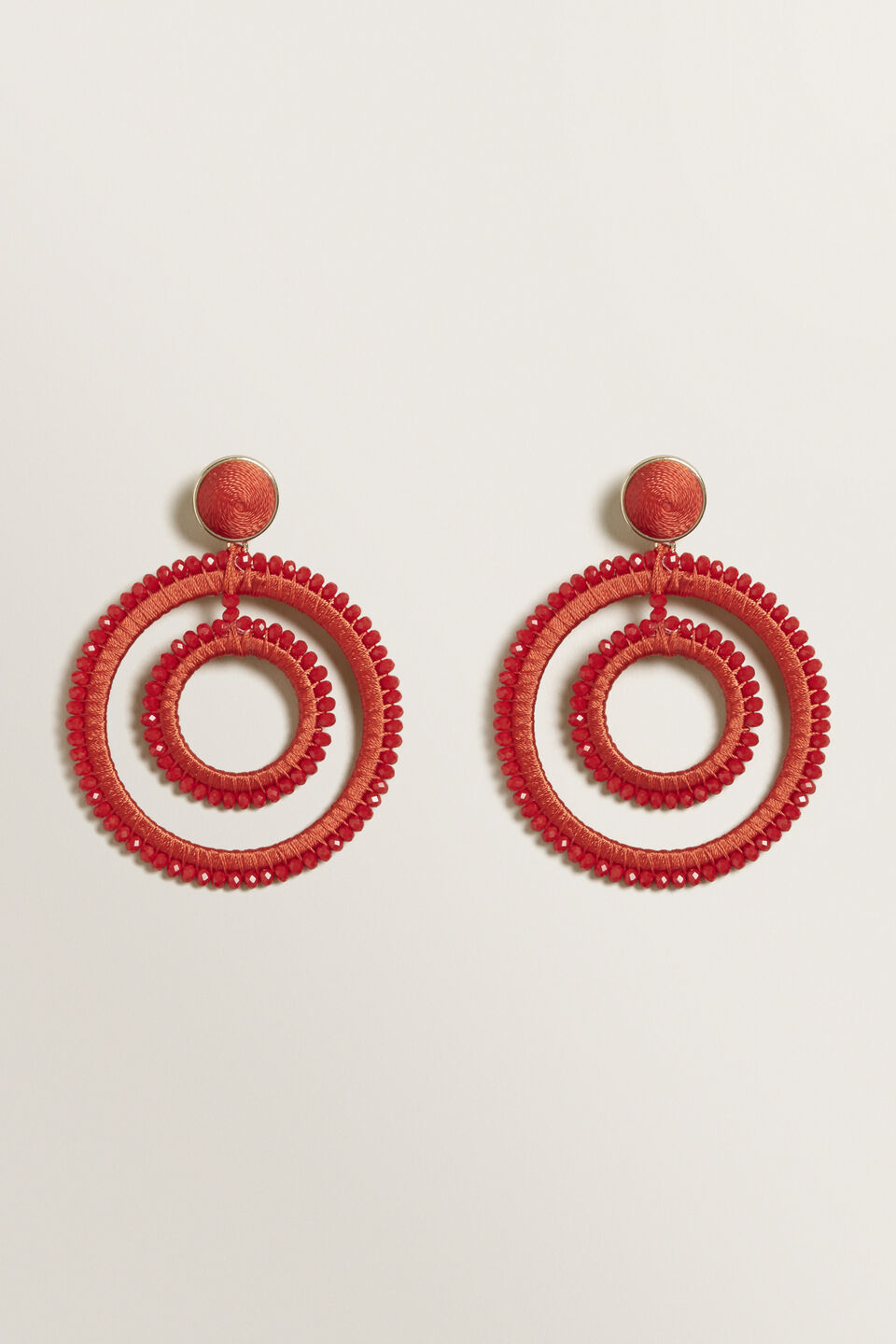 Double Circle Earrings  