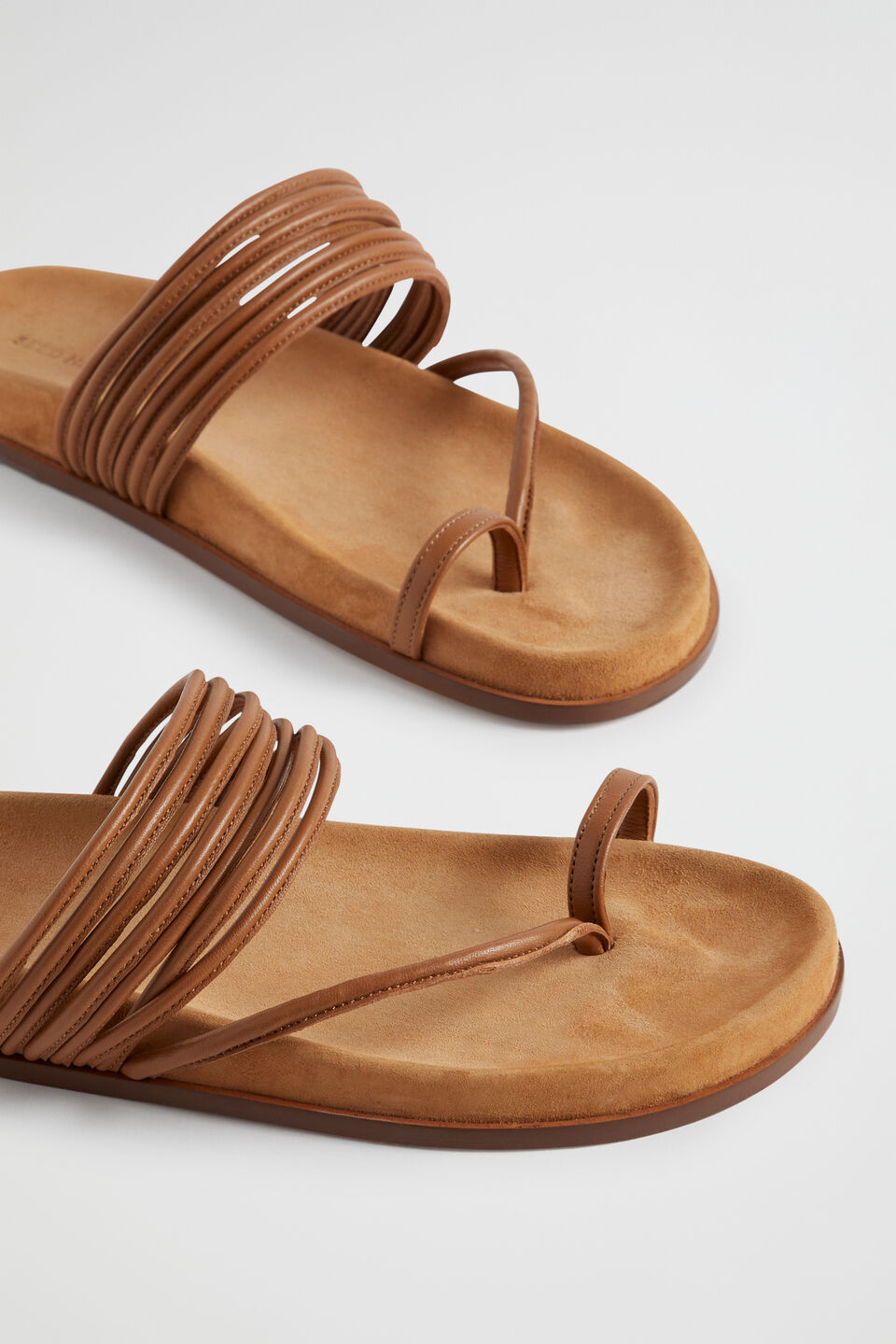 Tegan Footbed Sandal  Deep Tan
