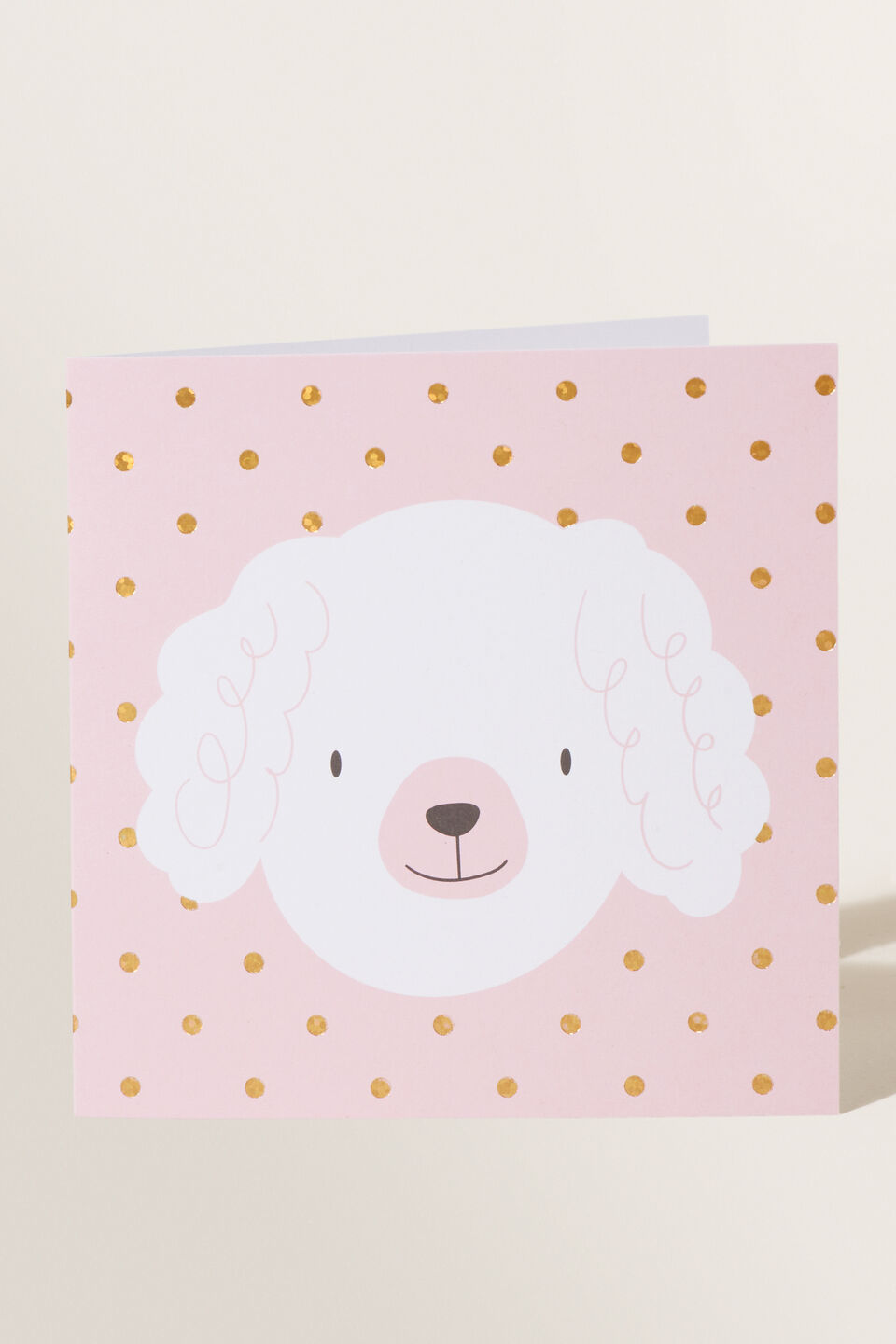 Small Poodle Card  Multi