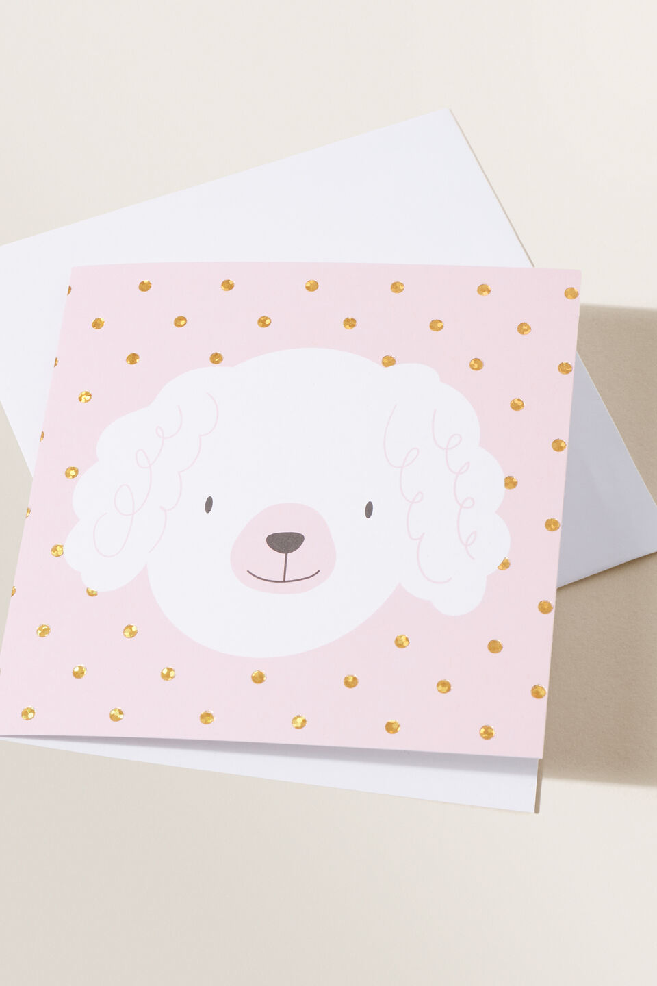Small Poodle Card  Multi
