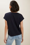 Core Rolled Cuff Tee  Deep Navy  hi-res