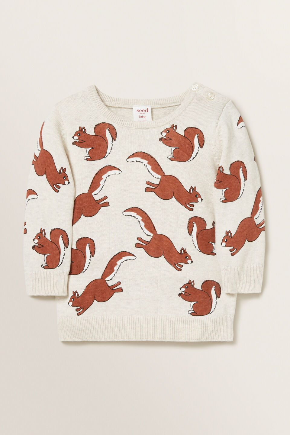 Squirrel Crew Knit  