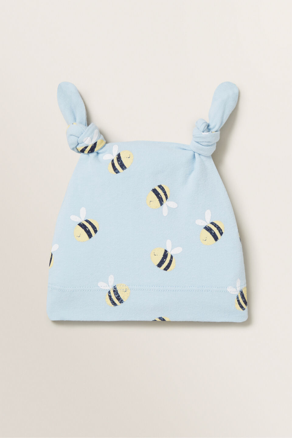 Bee Print Knot Hat  