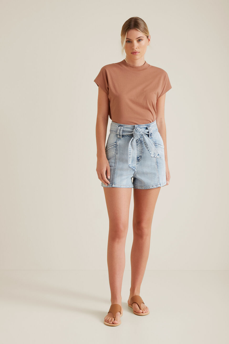 High Rise Denim Short  