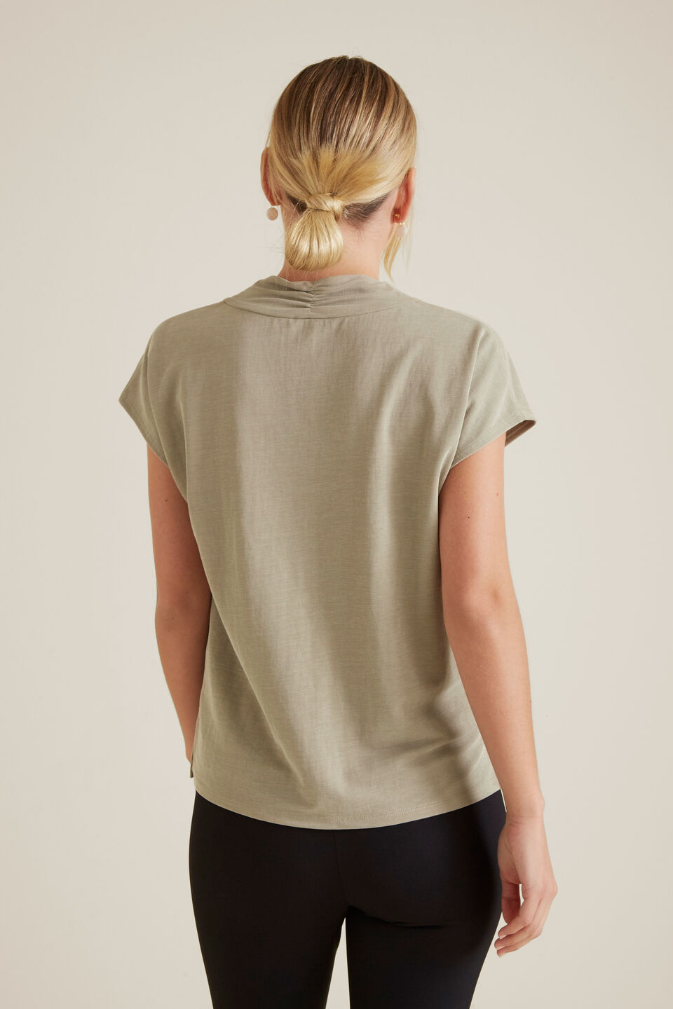 V Neck Seam Detail Top  