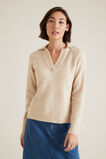 Polo Neck Knit Sweater    hi-res