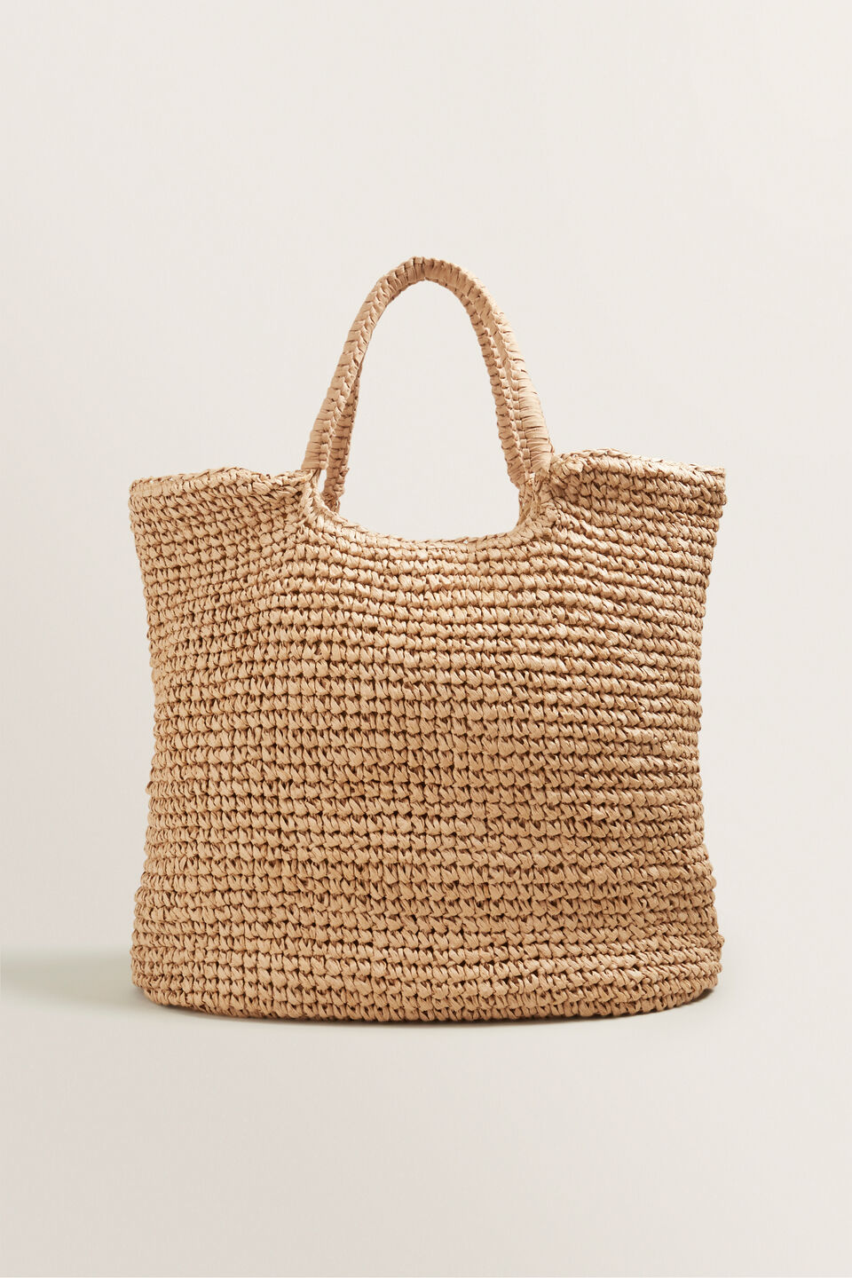 Oversized Straw Beach Bag  