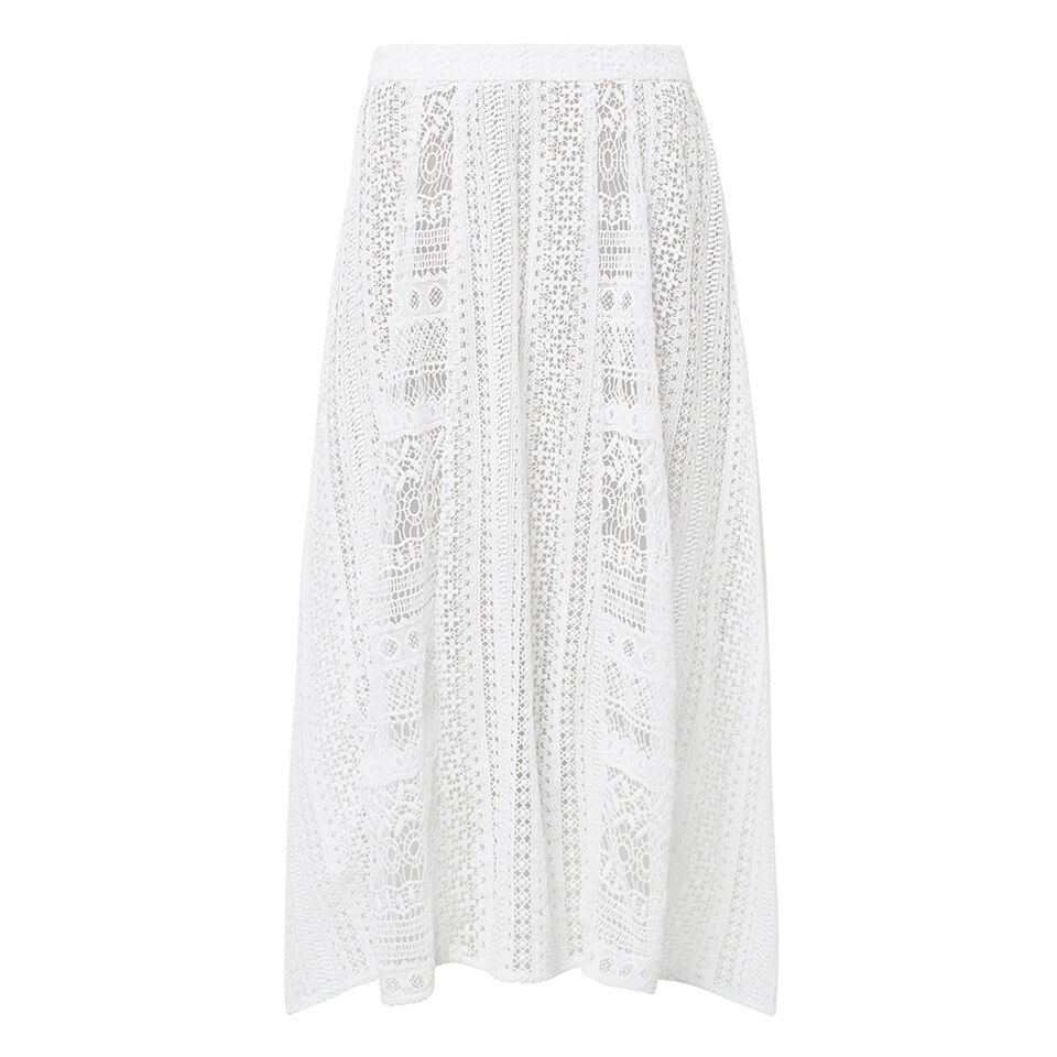Collection Broderie Panel Skirt  