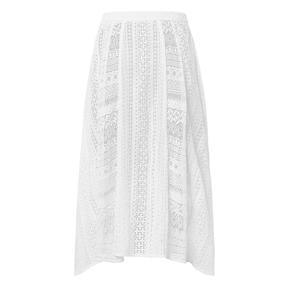 Collection Broderie Panel Skirt  