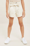 Paperbag Denim Short  Vintage White Wash  hi-res