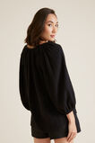 Cheesecloth Blouse  Black  hi-res
