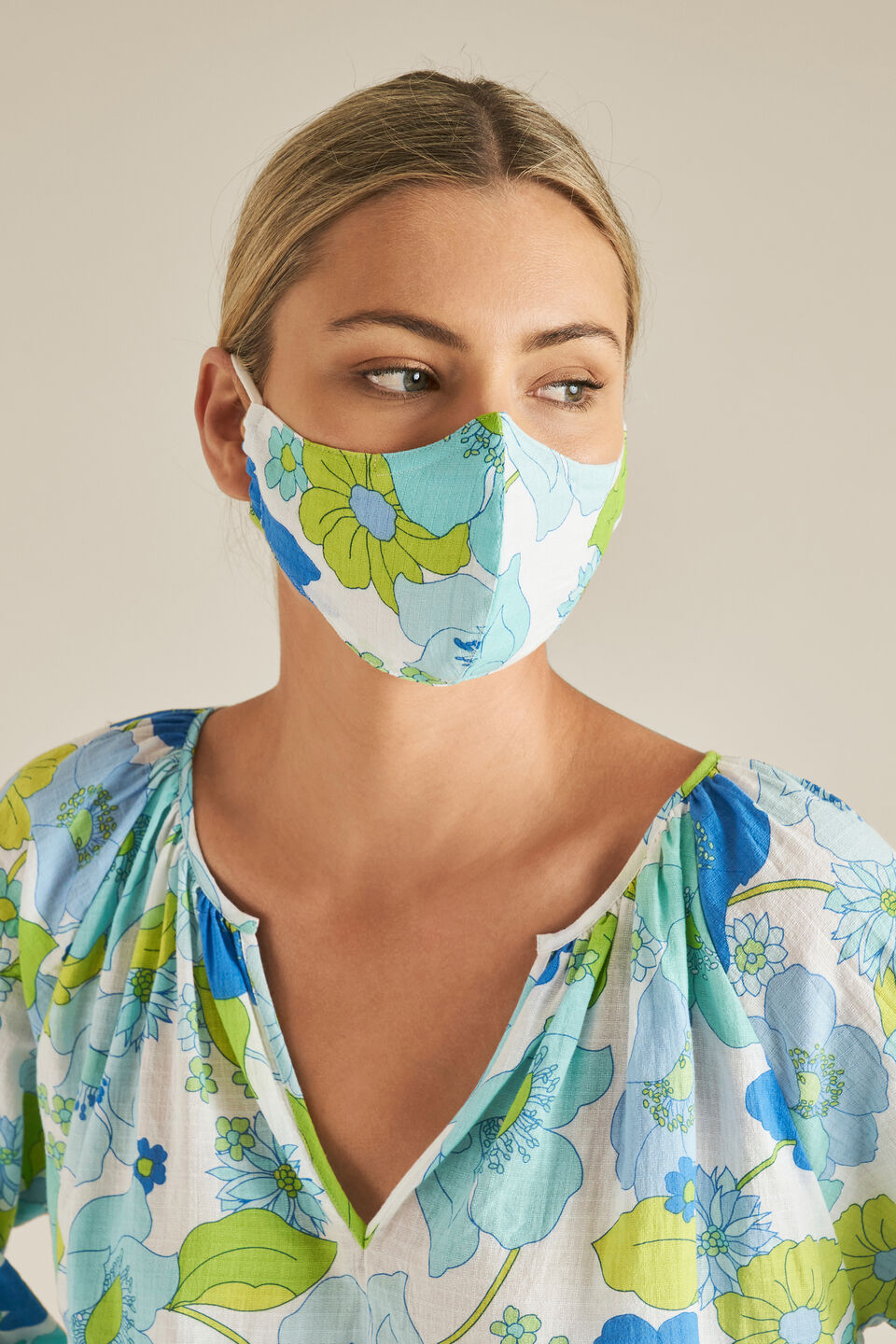 Adjustable Retro Cotton Face Mask  