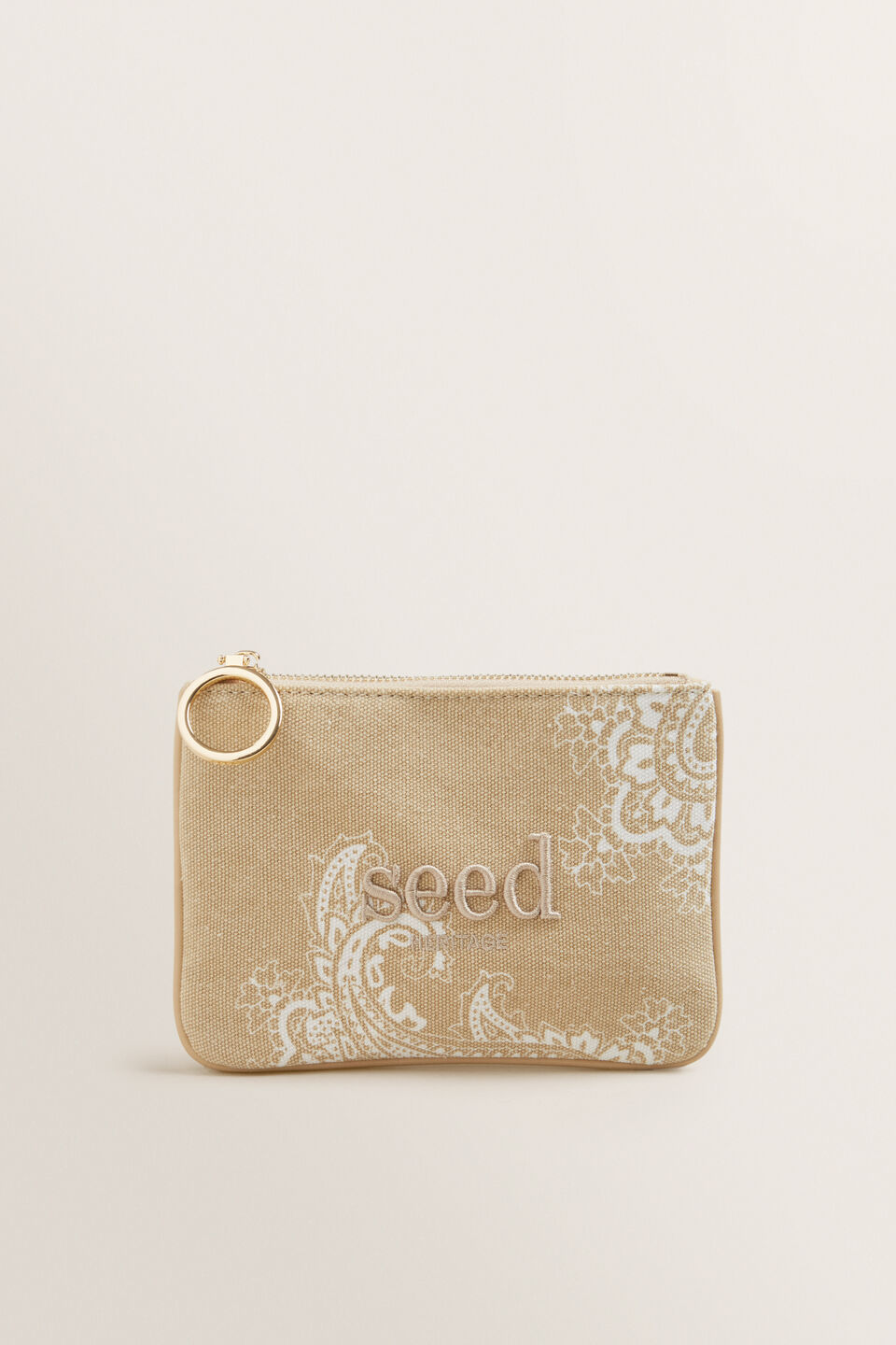Seed Mini Canvas Pouch  Stonecrop