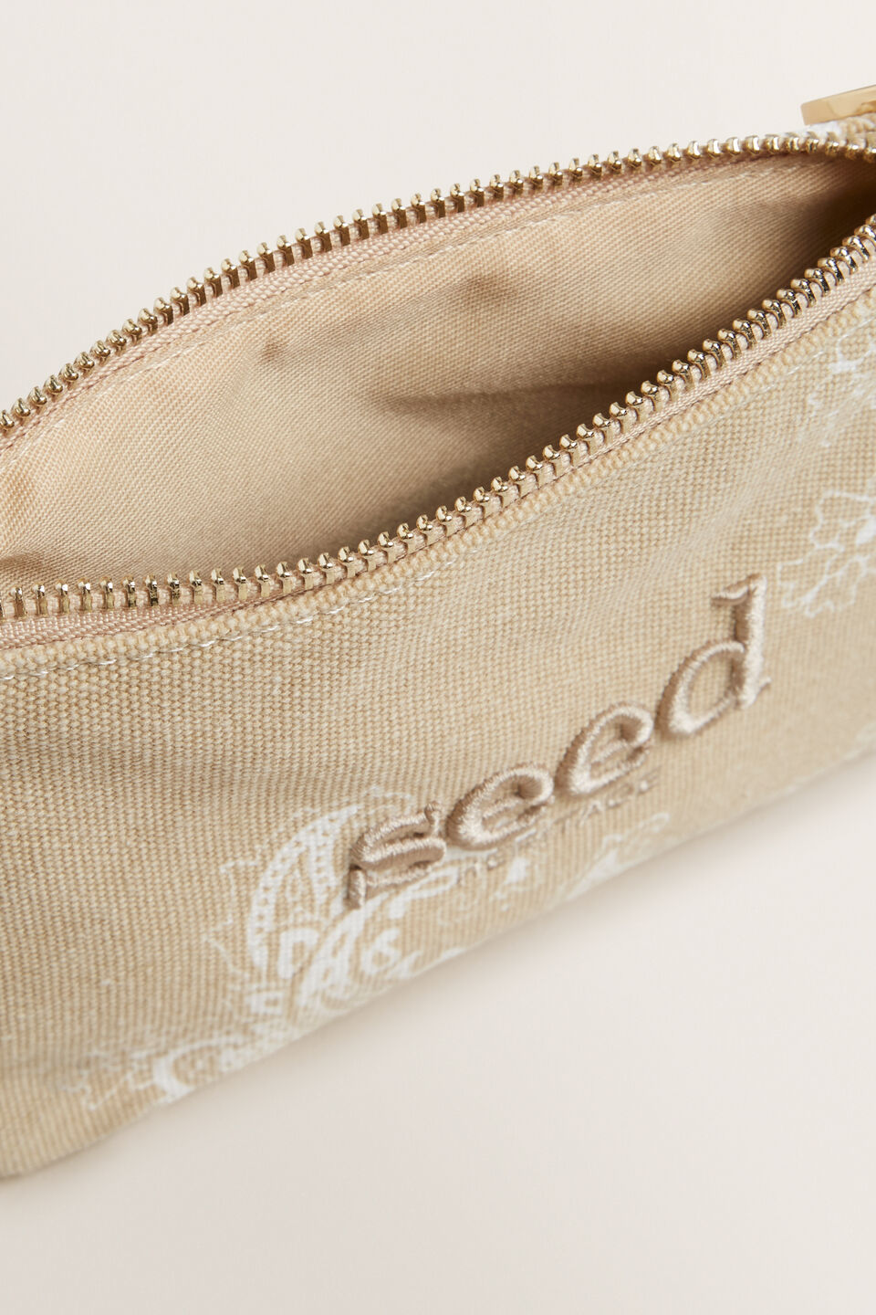 Seed Mini Canvas Pouch  Stonecrop