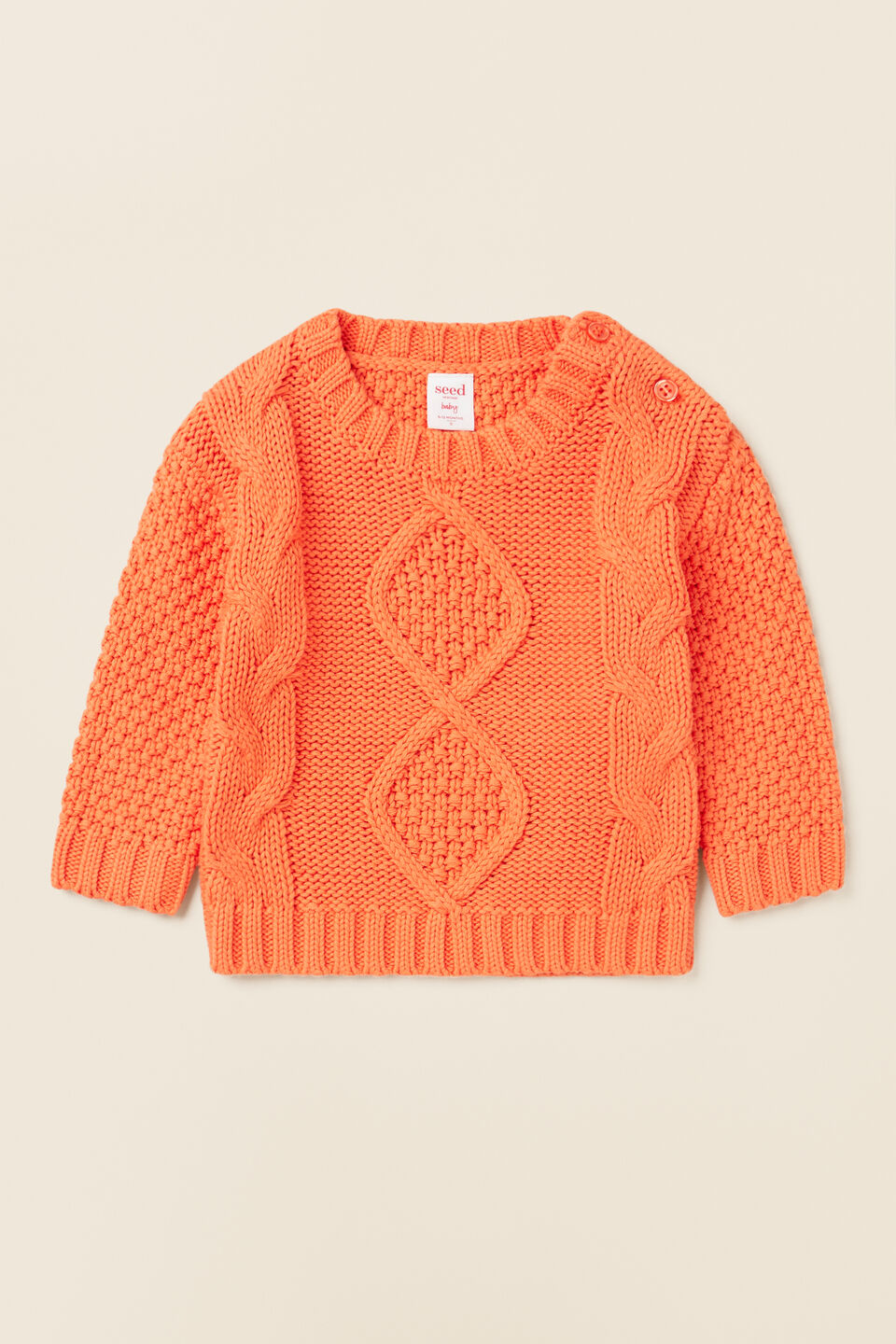 Cable Knit  Tangerine